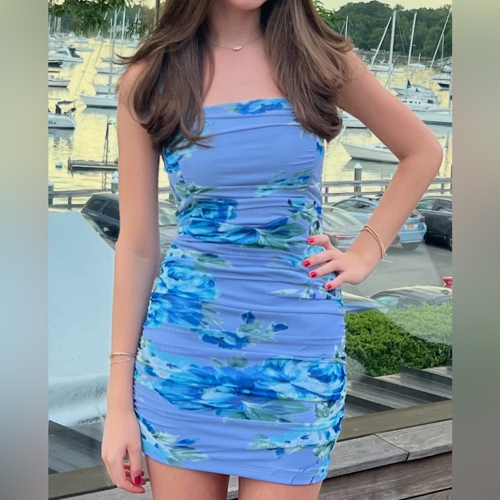 Emerald Sundae Blue Floral Mini Dress
ONLY WORN ONCE